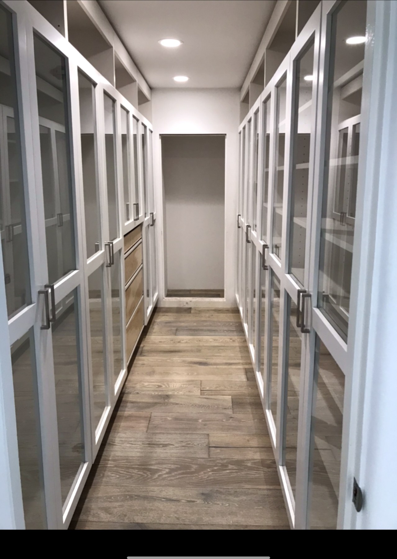 Glass Walk-In Closet